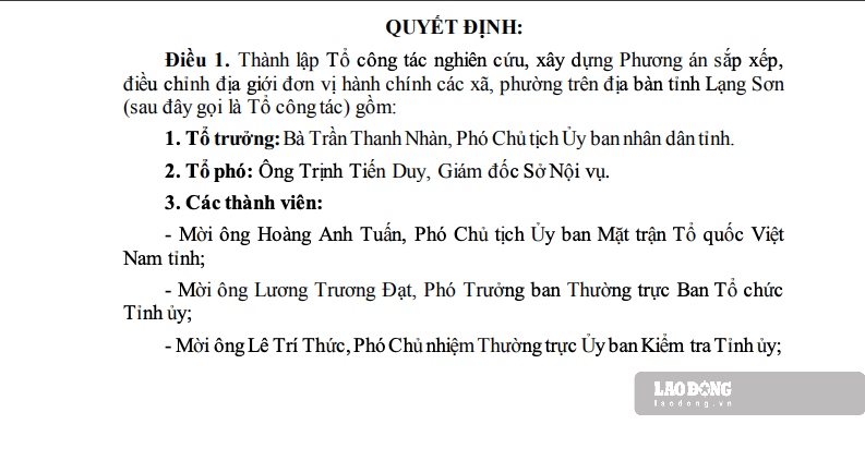 Lạng Sơn thành lập tổ công tác nghiên cứu phương án sắp xếp địa giới hành chính cấp xã. Ảnh: Phạm Đông