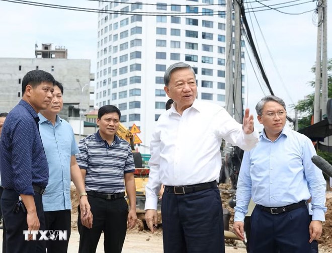 Tổng Bí thư, Chủ tịch nước Tô Lâm yêu cầu đảm bảo tiến độ toàn tuyến Vành đai 1 Hà Nội