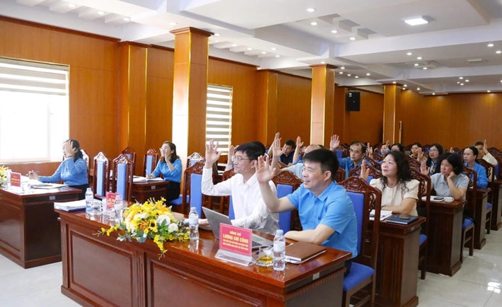 13 công đoàn cấp trên trực tiếp cơ sở đã kết thúc hoạt động sau khi sắp xếp. Ảnh: Khánh Linh
