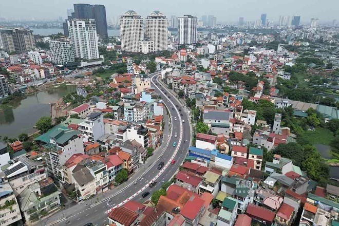 Một góc Hà Nội nhìn từ trên cao. Ảnh: Hữu Chánh