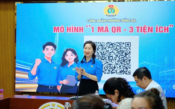 Mô hình 1 mã QR – 3 tiện ích của Công đoàn