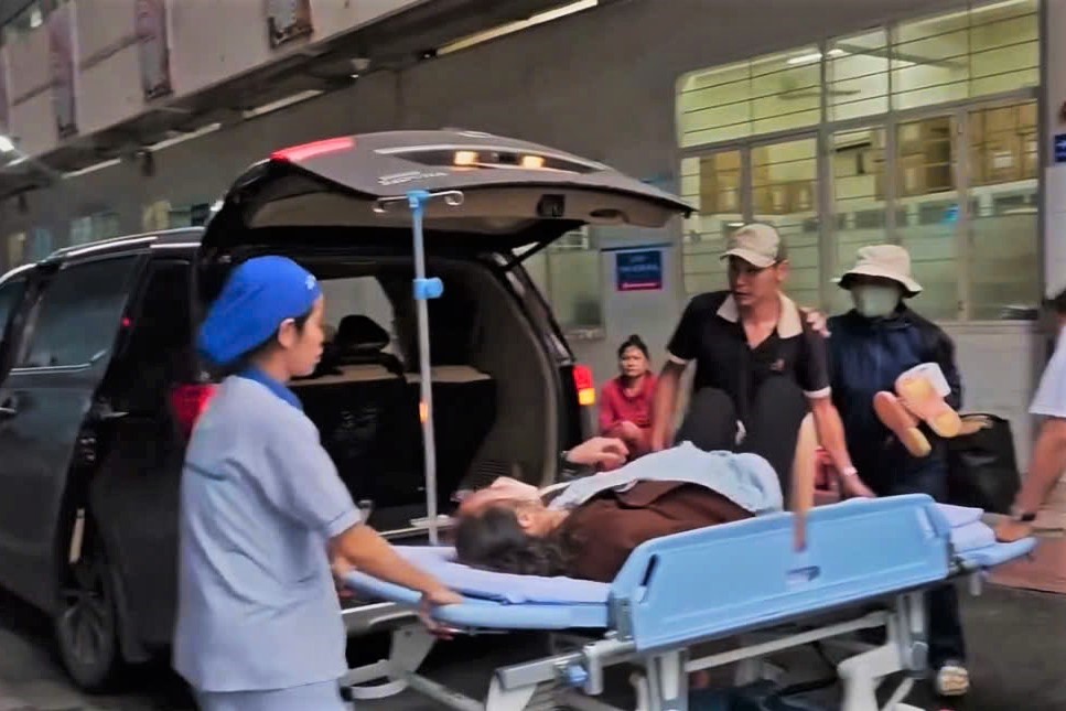 Được sự phối hợp, hỗ trợ của lực lượng Cảnh sát giao thông giúp thai phụ vượt gần 300km từ Lâm Đồng đến TPHCM cấp cứu an toàn. Ảnh: Phòng CSGT Công an Lâm Đồng 