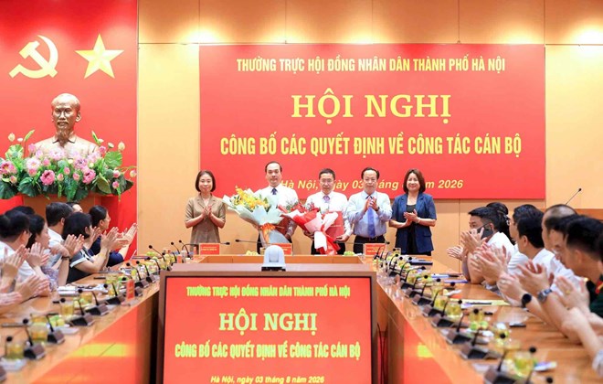 HĐND TP Hà Nội công bố các quyết định về công tác cán bộ