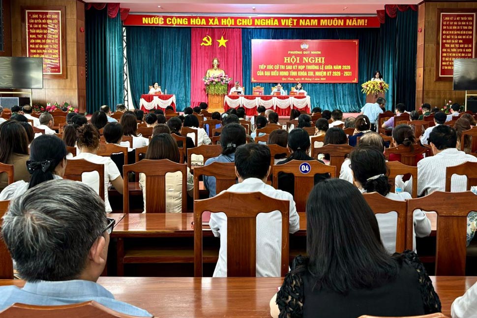 Quang cảnh buổi tiếp xúc cử tri. Ảnh: Cổng thông tin Gia Lai