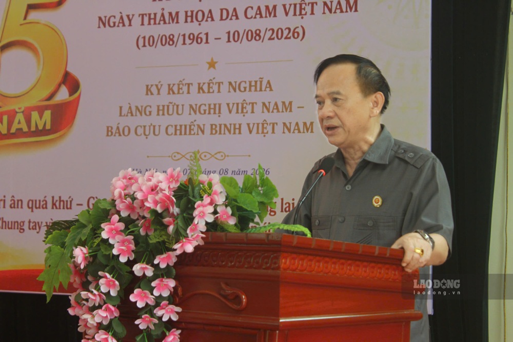 Đại tá Nguyễn Ngọc Dũng - Giám đốc Làng Hữu nghị Việt Nam. Ảnh: Quỳnh Chi
