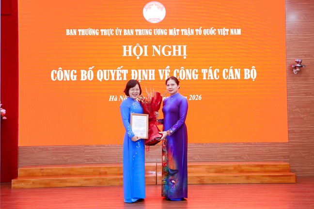 Appointment of Secretary of the Chairman of the Central Committee of the Vietnam Fatherland Front