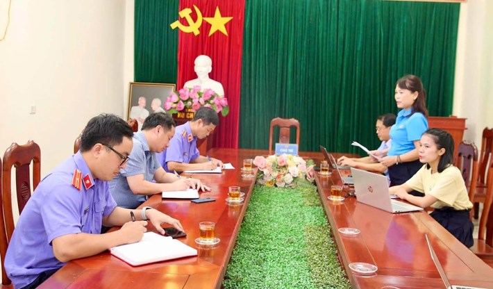 Nghe An Provincial Labor Federation coordinates to handle enterprises owing social insurance. Photo: Nghe An Trade Union posted on September 8