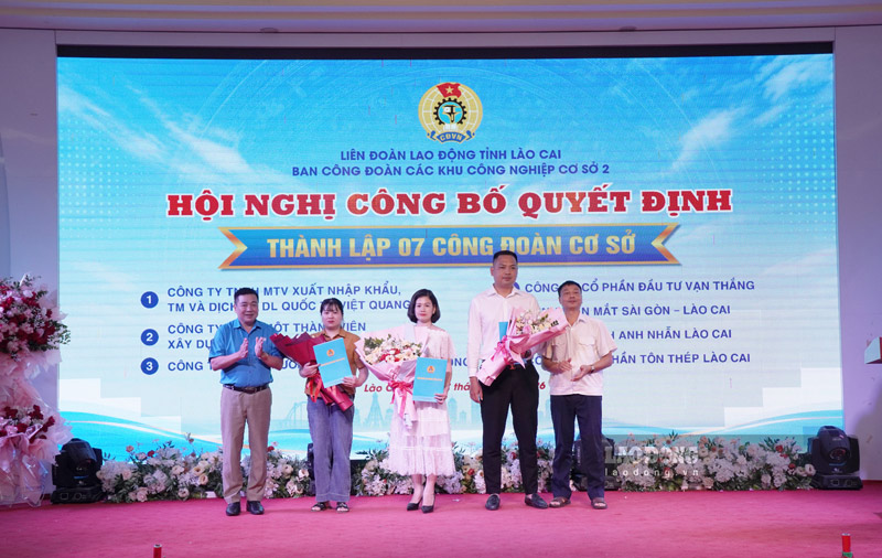 Phát triển đoàn viên, thành lập công đoàn cơ sở là một trong những nhiệm vụ trọng tâm của Công đoàn Lào Cai. Ảnh: Đinh Đại chụp tháng 7.2026