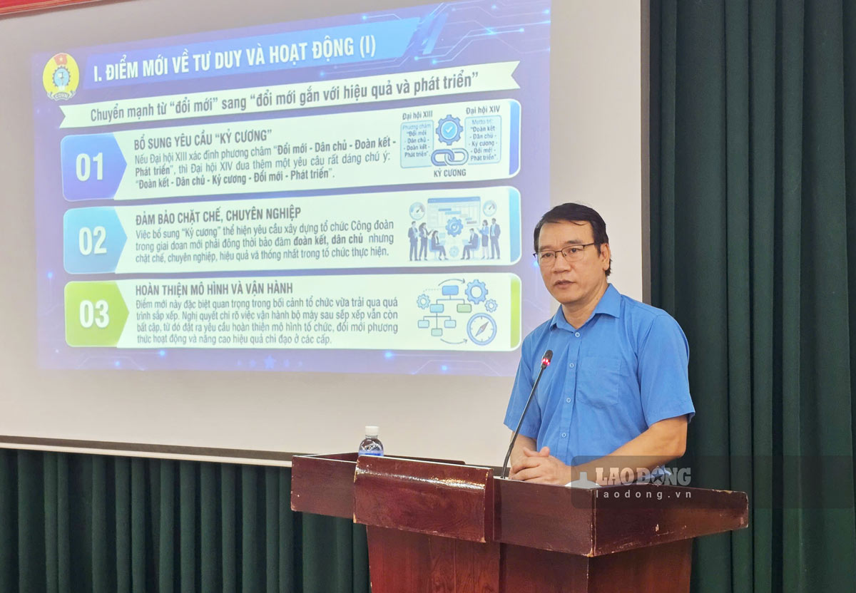 Khai giảng lớp đào tạo Chủ tịch công đoàn cơ sở ở Quảng Ninh