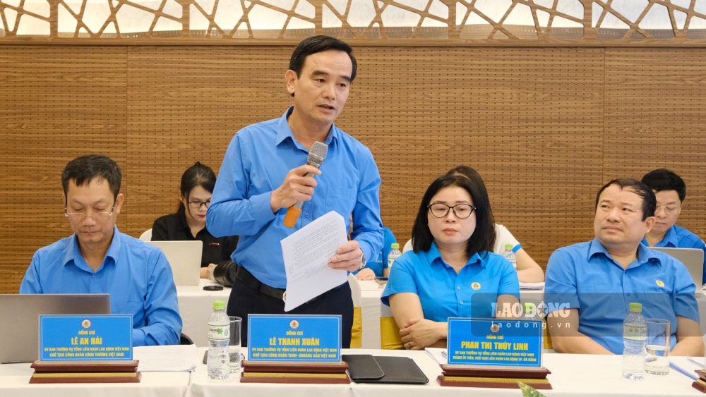 Đại biểu phát biểu tại hội nghị. Ảnh: Mỹ Ly.