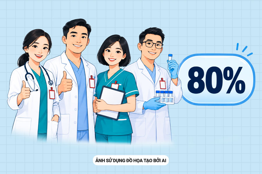 Những nhóm nhân viên y tế được phụ cấp nghề 80%