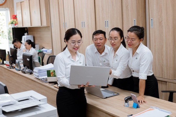 Người lao động PVOIL tham gia Cuộc thi “Tôi yêu Petrovietnam”. Ảnh: Công đoàn Petrovietnam