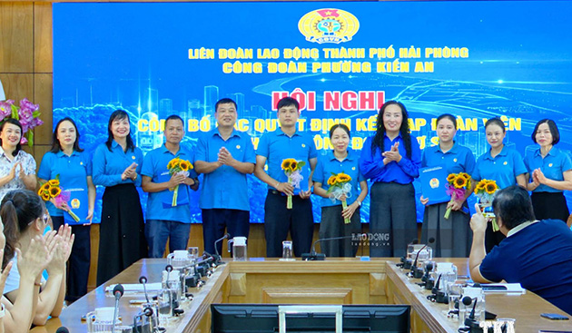 Thành lập mới 4 công đoàn cơ sở ở Hải Phòng