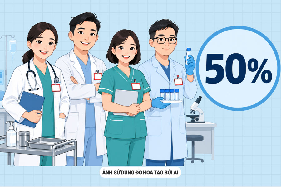 Những nhóm nhân viên y tế được phụ cấp nghề 50%