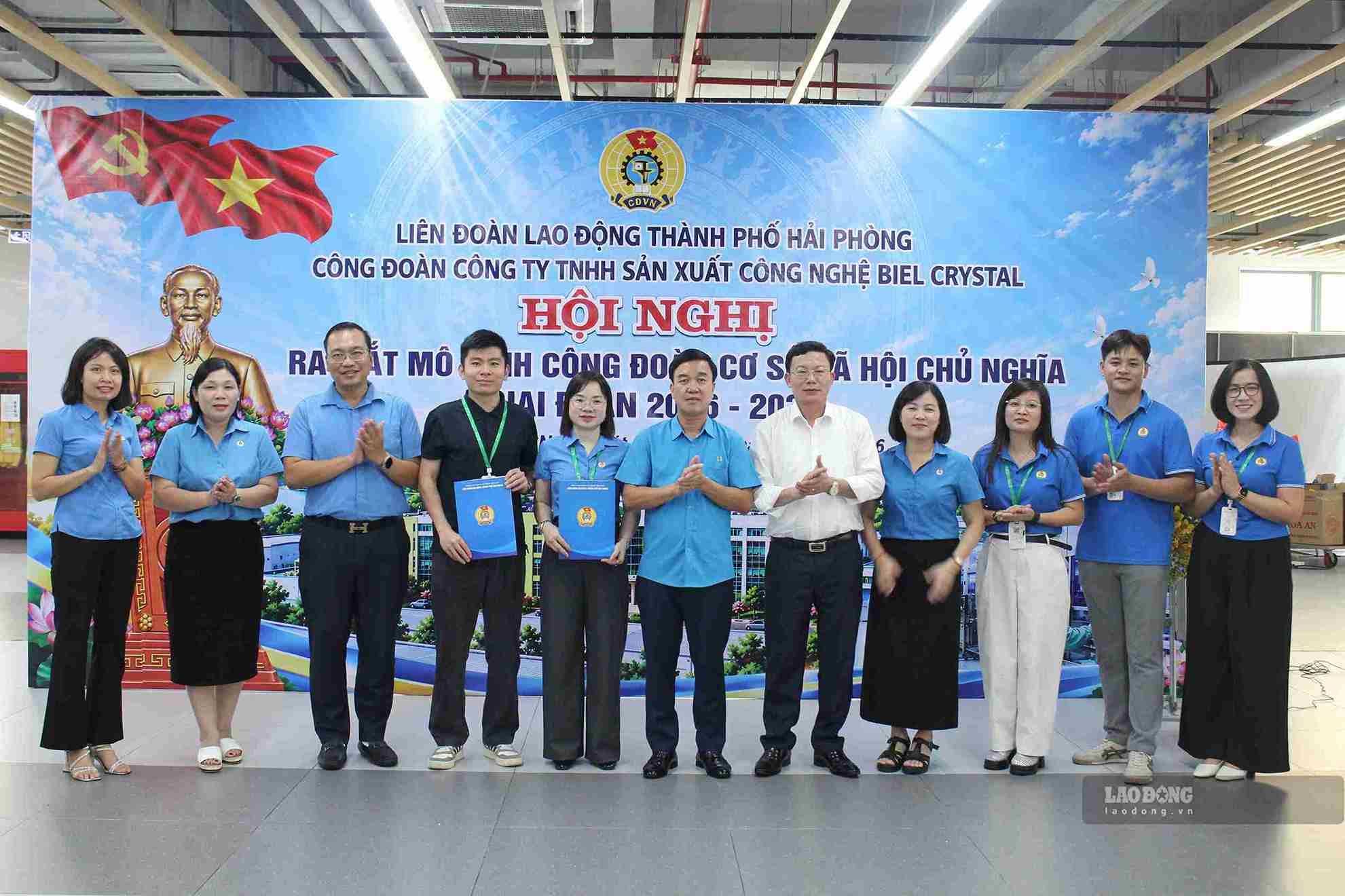 Biel Crystal triển khai mô hình “Công đoàn cơ sở xã hội chủ nghĩa” giai đoạn 2026 - 2030