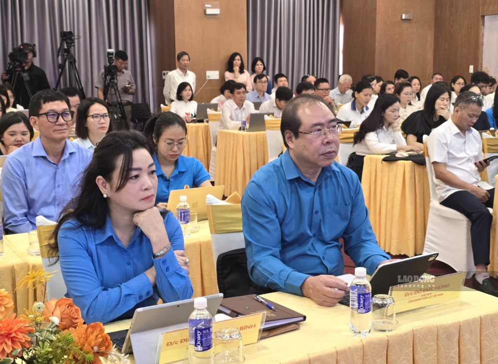 Các cán bộ công đoàn tham gia tập huấn ứng dụng AI, truyền thông số trong hoạt động công đoàn. Ảnh: Nam Dương (chụp ngày 25.9.2026).
