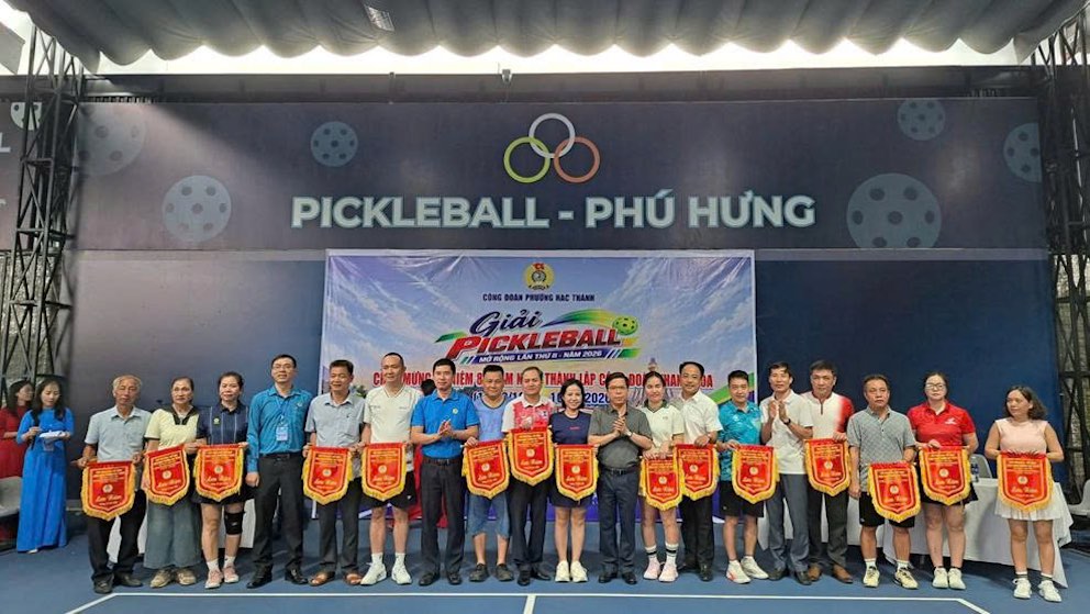 Giải Pickleball tạo sân chơi, gắn kết người lao động