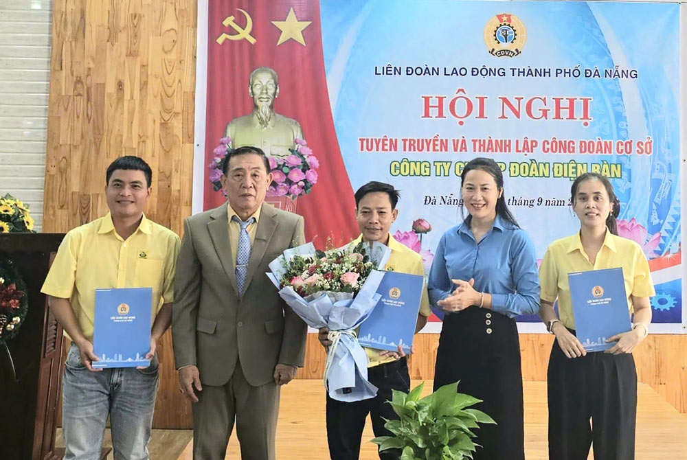 Công đoàn Đà Nẵng thành lập công đoàn cơ sở mới với 35 đoàn viên