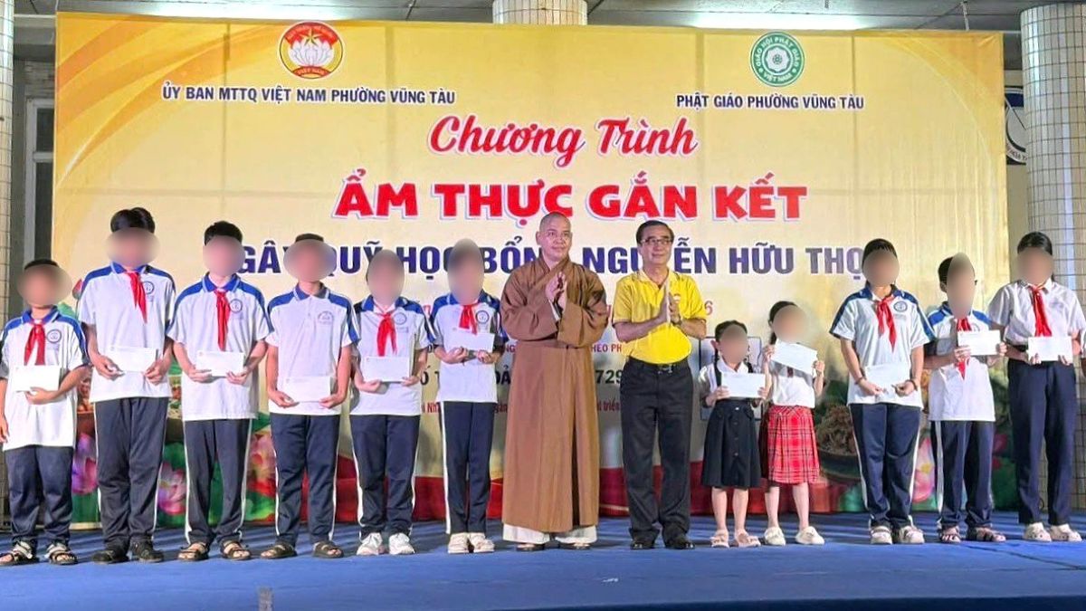 Trao 530 học bổng cho học sinh vượt khó, học giỏi ở Vũng Tàu