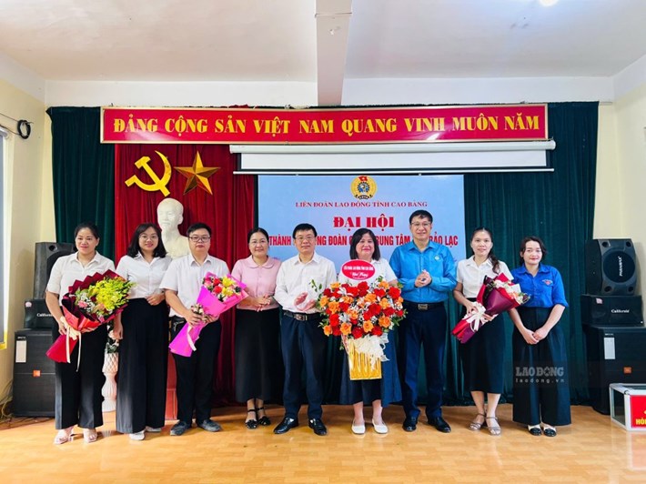 Ban Chấp hành Công đoàn cơ sở Trung tâm Y tế Bảo Lạc nhiệm kỳ 2026-2030 ra mắt. Ảnh: Lục Minh Hoài