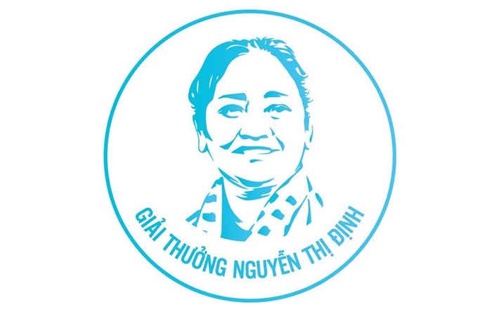 Logo nhận diện Giải thưởng Nguyễn Thị Định. Ảnh: Hội Liên hiệp Phụ nữ Việt Nam