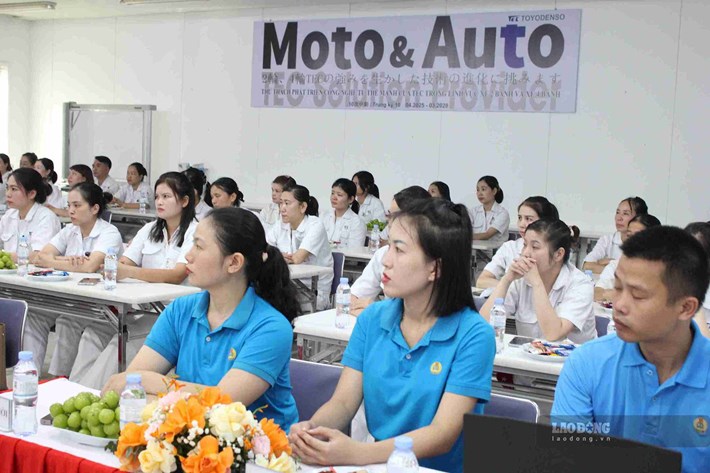 Công đoàn Toyo Denso xây dựng mô hình “Công đoàn cơ sở xã hội chủ nghĩa”. Ảnh: Mai Hương