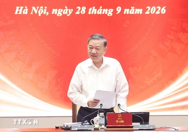 Tổng Bí thư, Chủ tịch nước chủ trì phiên họp về hoàn thiện thể chế và thực thi pháp luật