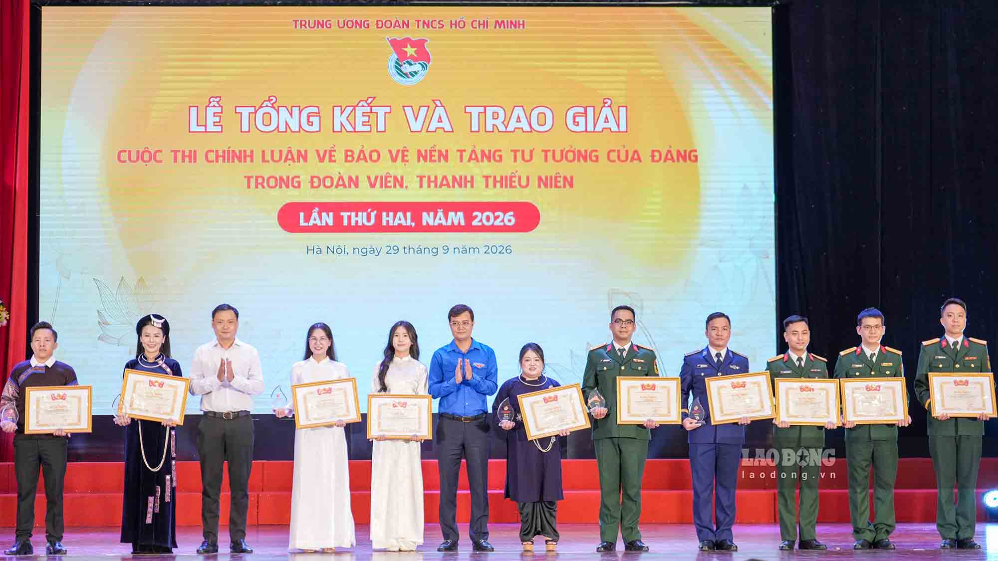 Trao giải Cuộc thi bảo vệ nền tảng tư tưởng của Đảng trong đoàn viên, thanh thiếu niên