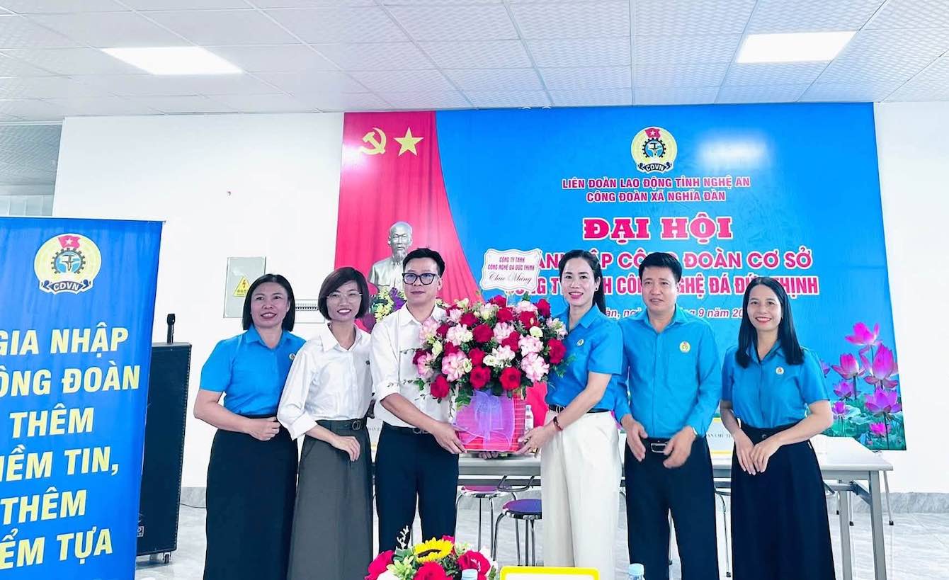 Thành lập Công đoàn cơ sở với 330 đoàn viên tại xã Nghĩa Đàn