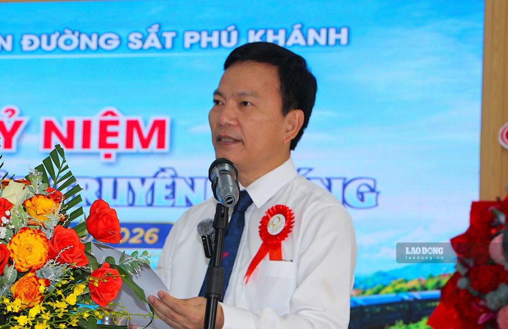 Ông Nguyễn Tất Thương, đại diện Tập đoàn Đường sắt Quốc gia Việt Nam chia sẻ, ngành đường sắt đang đứng trước cơ hội phát triển mà nhiều thế hệ đang chờ đợi (ảnh chụp ngày 29.9). Ảnh: Phương Linh