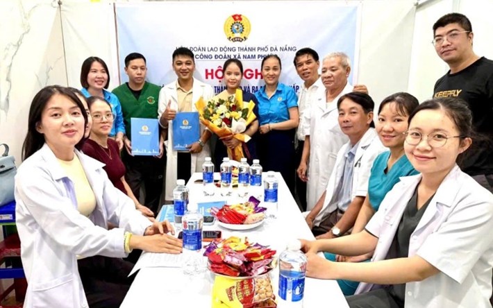 Nam Phước, Đà Nẵng thành lập thêm Công đoàn cơ sở trong lĩnh vực y tế. Ảnh: Công đoàn Nam Phước