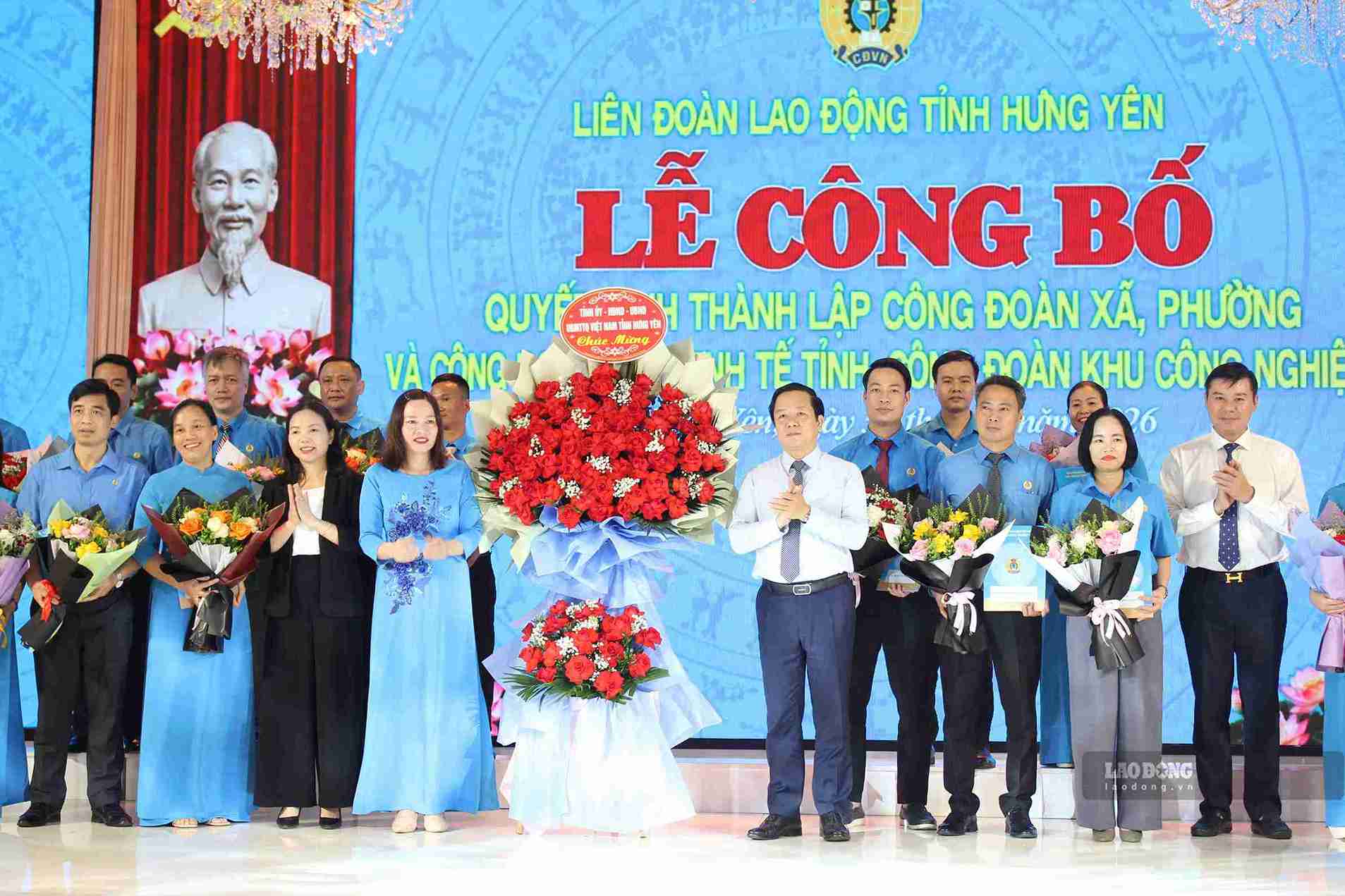 Hưng Yên thành lập 14 Công đoàn xã, phường và 2 Công đoàn khu vực