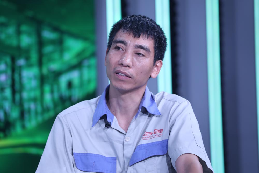 Anh Tưởng Văn Dinh tại buổi tọa đàm “Người lao động và đổi mới sáng tạo” do Báo Lao Động tổ chức ngày 28.9. Ảnh: Hải Nguyễn