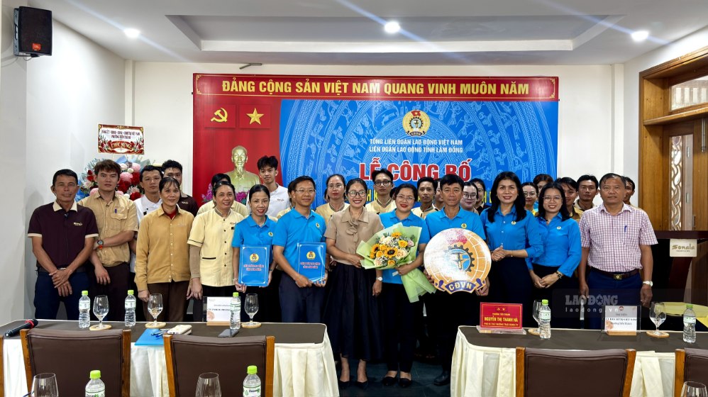 Thêm 1 resort ở Lâm Đồng thành lập Công đoàn cơ sở, kết nạp 102 đoàn viên
