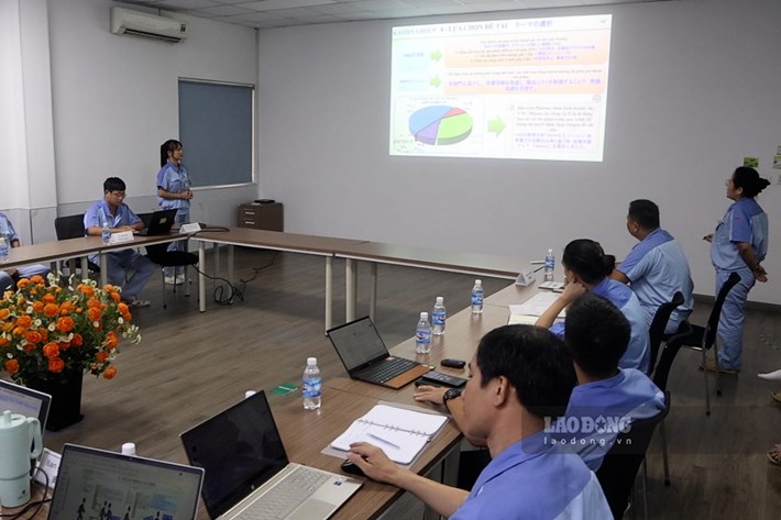 Công ty thường xuyên tổ chức các cuộc thi về sáng kiến, sáng tạo để thúc đẩy tinh thần của người lao động. Ảnh: Dương Anh