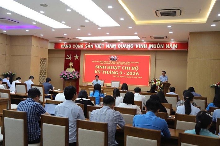 Liên đoàn Lao động tỉnh Phú Thọ đưa ra định hướng hoạt động trọng tâm trong tháng 9. Ảnh: Liên đoàn Lao động tỉnh Phú Thọ