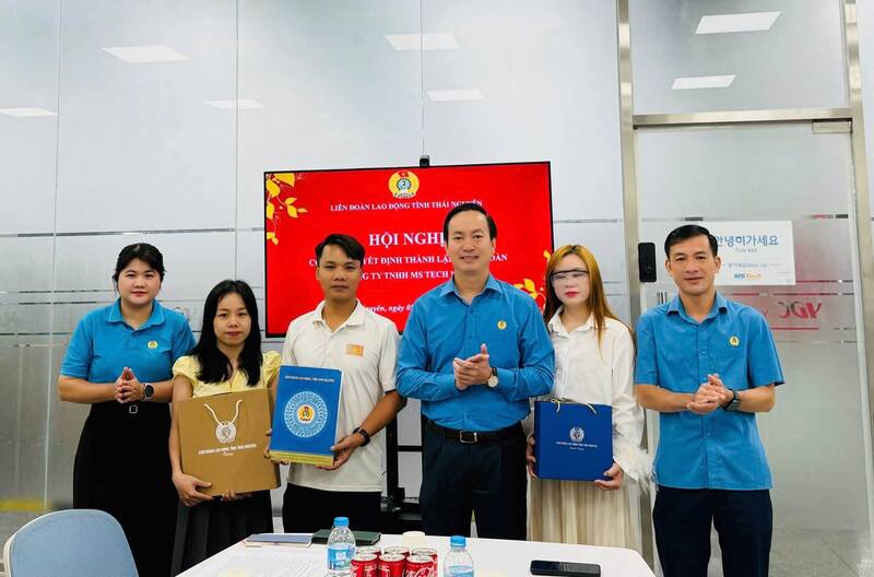 Thành lập thêm 1 công đoàn cơ sở tại Thái Nguyên