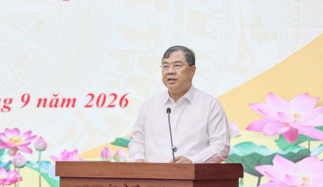 政治局委员、常务副总理范家束要求奠边省提出具体问题,以解决经济发展问题。 图片来源:Dienbien. gov. vn