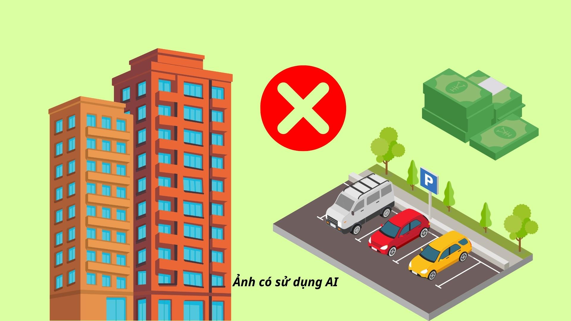 Fines up to 200 million VND when selling or renting car parking spaces in apartments in violation of regulations
