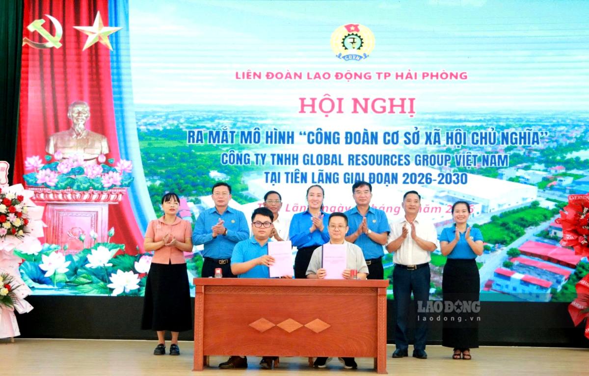 New model for caring for union members at a business with more than 600 workers in Hai Phong