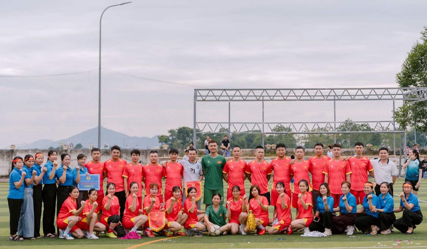Nearly 200 union members and workers participate in the Alena Shoe Company Trade Union Football Tournament