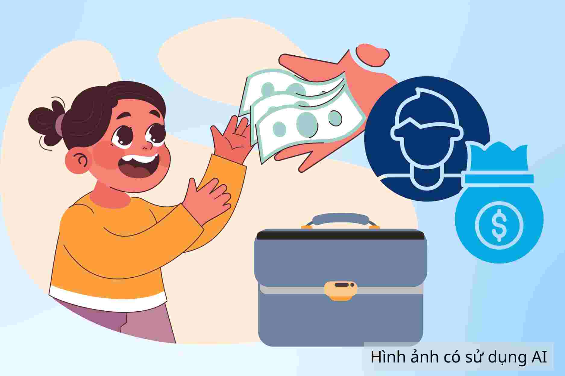 Cases of children receiving social allowances of 810,000 VND/month from October 5th