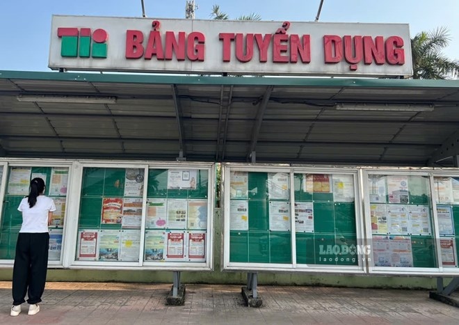 Trong bối cảnh nhu cầu tuyển dụng lao động tại các khu công nghiệp tăng, nhiều doanh nghiệp FDI trên địa bàn Hà Nội đang đưa ra hàng loạt chính sách đãi ngộ để thu hút công nhân. Ảnh: Minh Hương.